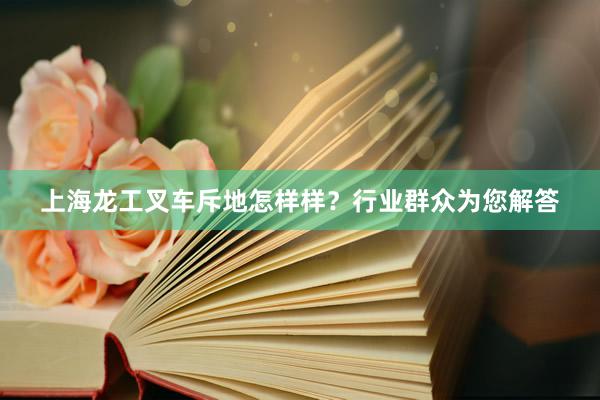 上海龙工叉车斥地怎样样？行业群众为您解答